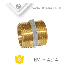 EM-F-A214 NPT male thread brass equal adapter pipe fitting